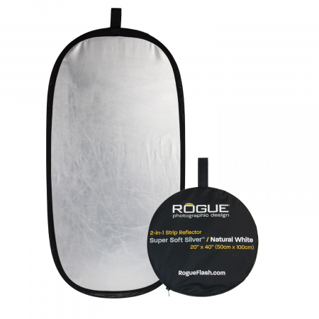 Rogue Silver/White Reflector 20x40"