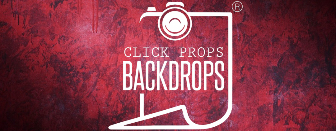 click props backdrops logo on opulent red backdrop